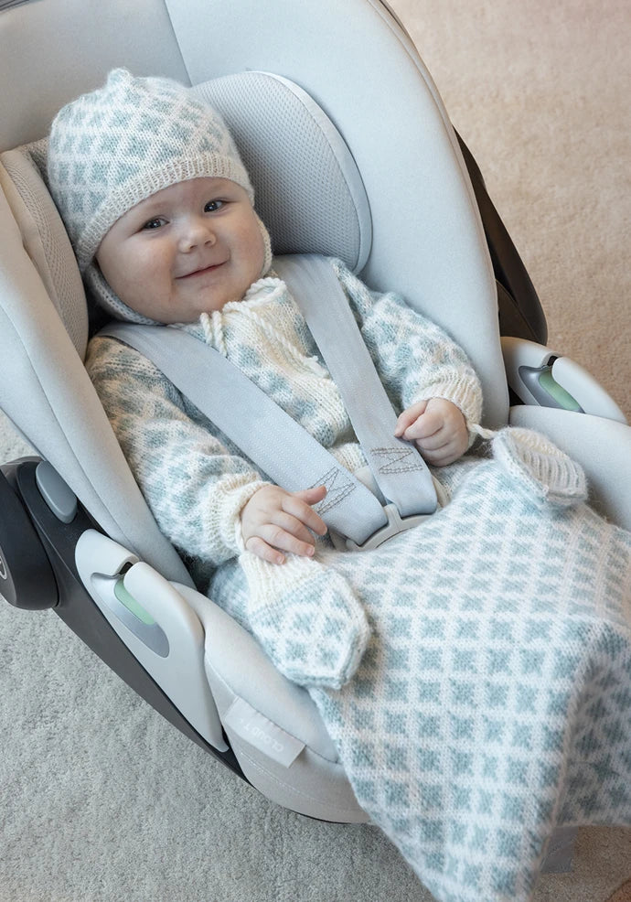 "Mølle"-kjørepose, lue og votter