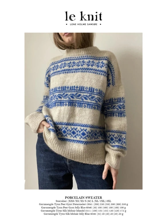 Porcelain sweater Strikkeriet Vestnes