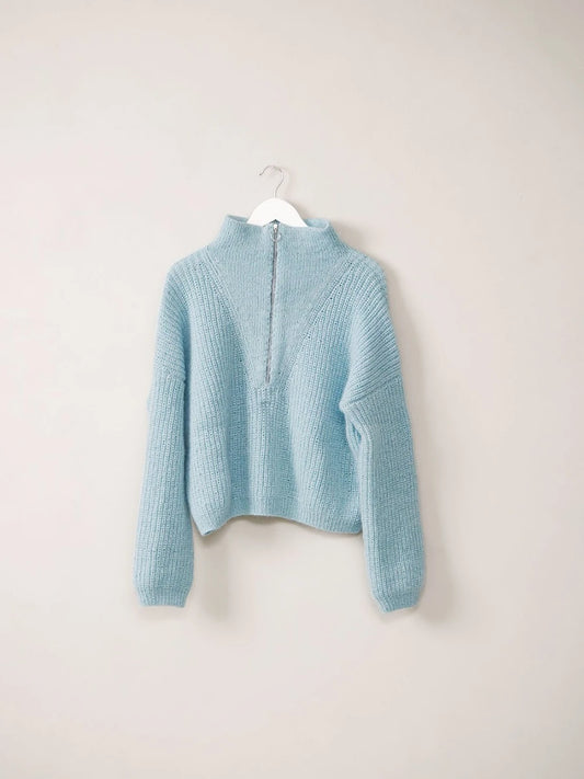 Zoe zipper-genser